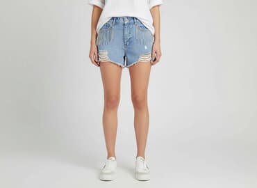 krótkie spodenki jeansowe reserved: Reserved, Szorty damskie, rozmiar S — 6