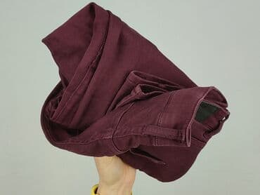 jeansy bordowe damskie: H&M, Jeansy damskie, rozmiar L — 6