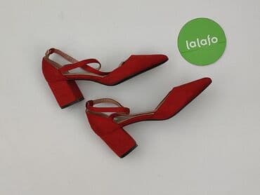 czerwone buty na koturnie ccc: Półbuty damskie, rozmiar 36 — 3