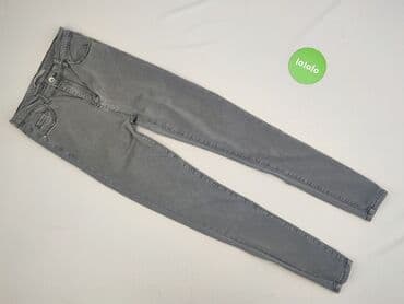 szare jeansy damskie stylizacje: Jeansy damskie, rozmiar S — 2