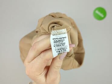 spodnie woskowane beż: Spodnie materiałowe damskie, rozmiar S — 4