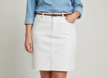 spódnice jeansowe z rozporkiem: Spódnica damska, rozmiar XL — 1