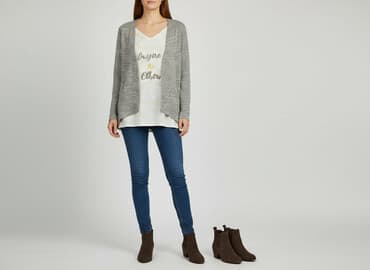 steve madden klapki z futerkiem: Kardigan damski, rozmiar S — 7