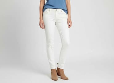 dżinsy białe: Denim, Jeans for women, size S — 1