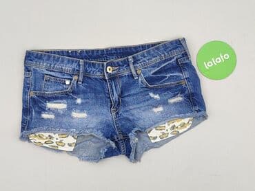 skórzane krótkie spodenki: H&M, Szorty damskie, rozmiar M — 2