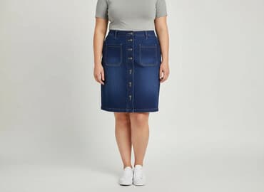 spódniczka jeansowe zara: Bpc bonprix collection, Spódnica damska, rozmiar 4XL — 7