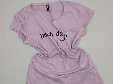 lilac t shirty: Sinsay, Women`s T-shirt, size L — 2