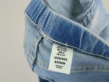 legginsy z mikrofibry: Spodnie jeansowe, 5-6 lat, 116, stan - Bardzo dobry — 5