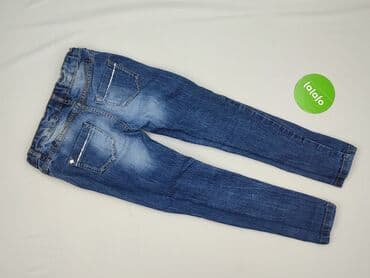 fred perry czapka: Spodnie jeansowe, F&F, 10 lat, 134/140, stan - Bardzo dobry — 3