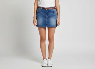 spódnice skórzane z cwiekami: Spódnica damska, rozmiar M — 1