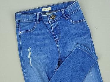 dresy martes: Spodnie jeansowe, River Island, 7 lat, 122, stan - Bardzo dobry — 1