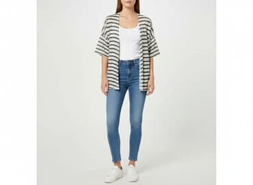 only sweter w paski: Dorothy Perkins, Kardigan damski, rozmiar M — 6