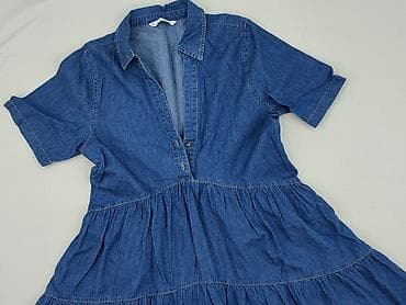 przecierane jeansy: Stradivarius, Sukienka damska, rozmiar S — 1