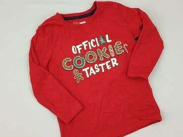 rajstopy w czerwono czarne paski: Blouse, Little kids, 4-5 years, 104-110 cm, condition - Perfect — 1