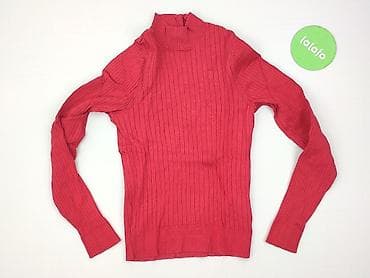sweter czerwony: FB Sister, Golf damski, rozmiar S — 2