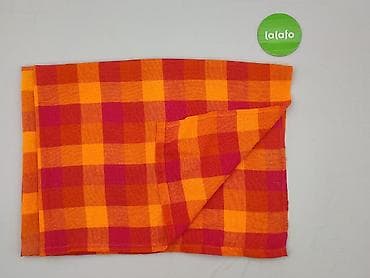 Towels: PL - Tablecloth 114 x 170, color - Orange, condition - Very good — 4