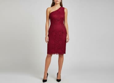 sukienka midi na wesele koronka: Express, Sukienka damska, rozmiar M — 6