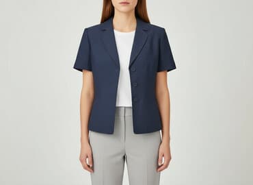 granatowa marynarka damska reserved: Marynarka damska, rozmiar M — 7