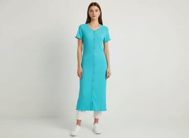 sukienki turkusowe na wesele: Sukienka damska, rozmiar S — 7