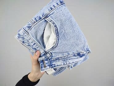 dżinsy guziki równy niebieski codzienny: Jeansy damskie, rozmiar S — 5