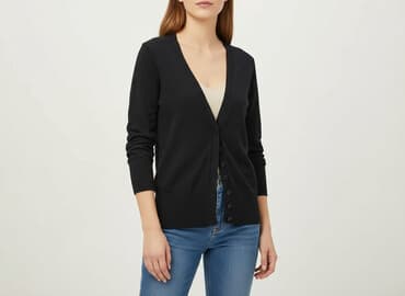 sweter kopertowy wiązany zara: Zara, Kardigan damski, rozmiar S — 6