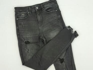 spodnie z dziurami wysoki stan: Stradivarius, Jeansy damskie, S — 1