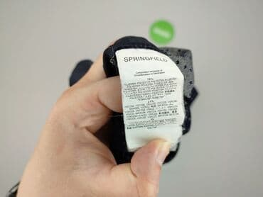 woskowane legginsy z wysokim stanem zara: Springfield, Spodnie materiałowe damskie, rozmiar S — 6