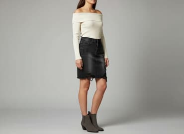 spódniczka dżinsowe z wysokim stanem: Spódnica damska, rozmiar M — 8