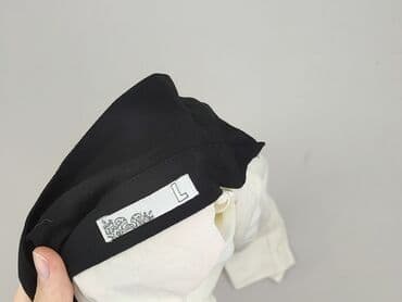 biała bluzka ze stójką damska: Bluzka damska, rozmiar L — 4