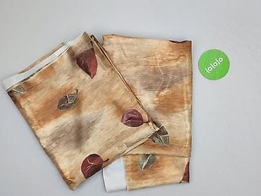 obrus 200x150: Zasłony dekoracyjne w liście – komplet 2 szt. - Materiał: tkanina — 2