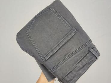 woskowane spodnie z wysokim stanem stradivarius: Zara, Jeansy damskie, rozmiar S — 6