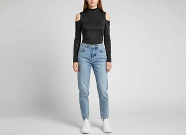 bluzka z odkrytym ramieniem allegro: Top damski, rozmiar L — 6