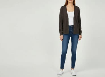 kurtki zimowe damskie c a: CAMAIEU, Kardigan damski, rozmiar L — 7