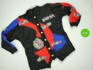 sweter patchwork: Women`s cardigan, size 5XL — 2