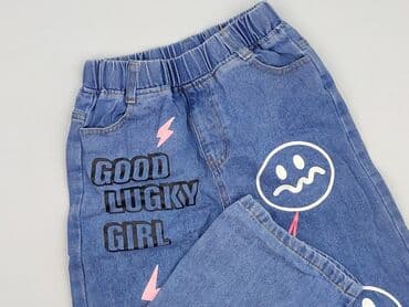 spodnie hello kitty dla par: Spodnie jeansowe, 9 lat, 128/134, stan - Idealny — 1