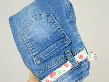 spodnie z wycieciem: Denim pants, So cute, 9-12 months, condition - Very good — 5
