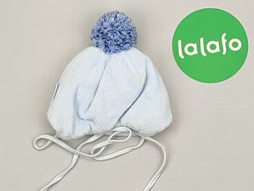 czapka dwa pompony: Czapka, 0-1 miesięcy, stan - Bardzo dobry — 3