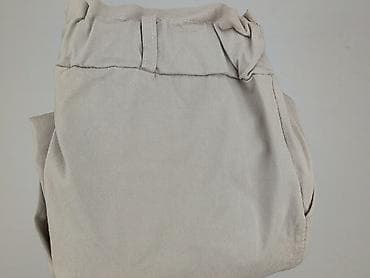 adidasy house: Beżowe damskie spodnie typu paperbag - Krój: zwężane nogawki, wysoki — 5