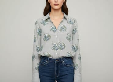 niebieska koszula damska zara: Zara, Bluzka damska, rozmiar XS — 1