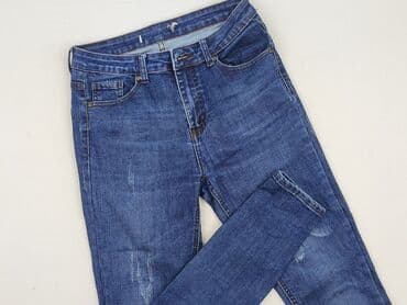 czarne spodnie damskie stradivarius: Jeansy damskie, rozmiar M — 1