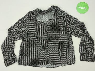 koszula damska w geometryczne wzory: House, Women`s shirt, size M — 3