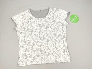 eleganckie bluzki wieczorowe plus size: Bluzka damska, 5XL — 2