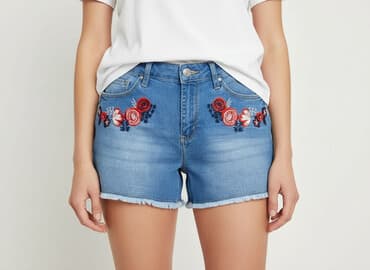 lidl spodenki jeansowe damskie: Esmara, Szorty damskie, rozmiar S — 7