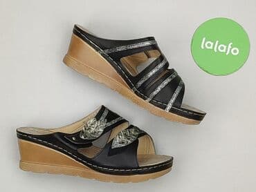 sandały carini: Klapki damskie, 41 — 2