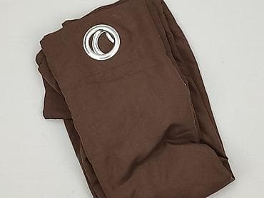 Zasłona na przelotkach – kolor brązowy - Typ: pojedyncza zasłona z