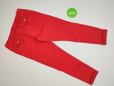 sukienka obcisła czerwona: Spodnie materiałowe damskie, L — 4