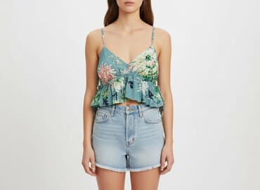 hm bluzka z odkrytymi ramionami: H&M, Top damski, rozmiar XS — 6