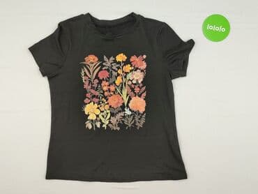 czarne t shirty damskie w serek: T-shirt damski, rozmiar S — 2