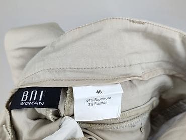 spodnie chino damskie: Spodnie materiałowe damskie, rozmiar L — 4