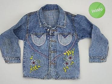 bluza boxy: Dziecięca kurtka jeansowa, 5-6 lat, 110-116 cm, stan - Bardzo dobry — 2